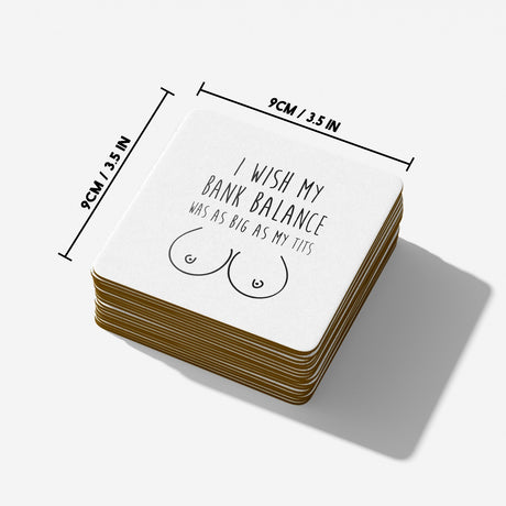 My Bank Balance Rude Funny Cheeky Gift Coffee Tea Mug + Coaster Option Him Her