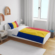Romania Flag Design Cot Bed - Duvet Cover Toddler Pillowcase Gift Custom Cosy