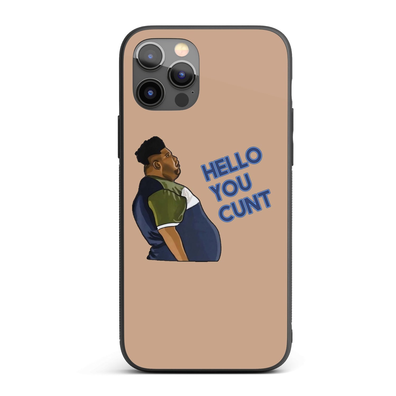 Harvey Hello You C*nt Rude Personalised Custom Cover - Printed iPhone Black Case