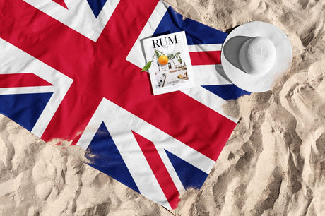 GB Flag Union Jack Flag Custom Made Soft Highly Absorbent Beach Bath Sheet Towel