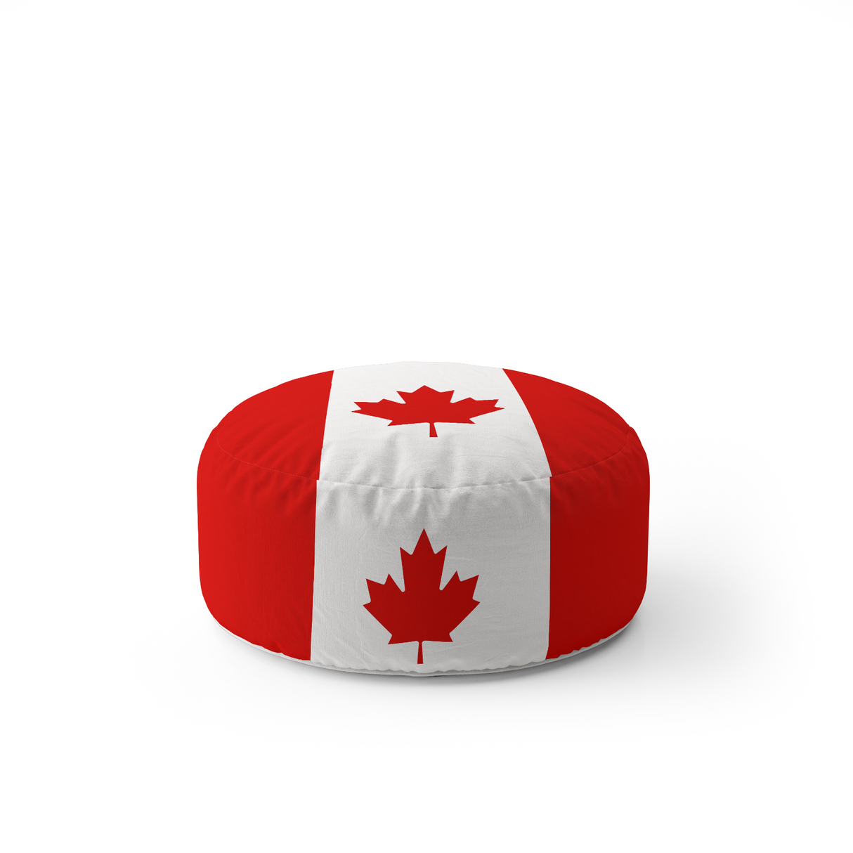 Canada Flag Canadian Ottoman Filled Pouffe Footrest Washable Cover Custom Gift