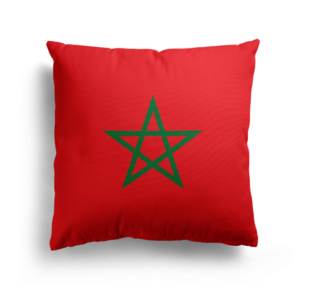 Morocco Flag Moroccan Design Filled Square Cushion Decorative Throw Gift Size