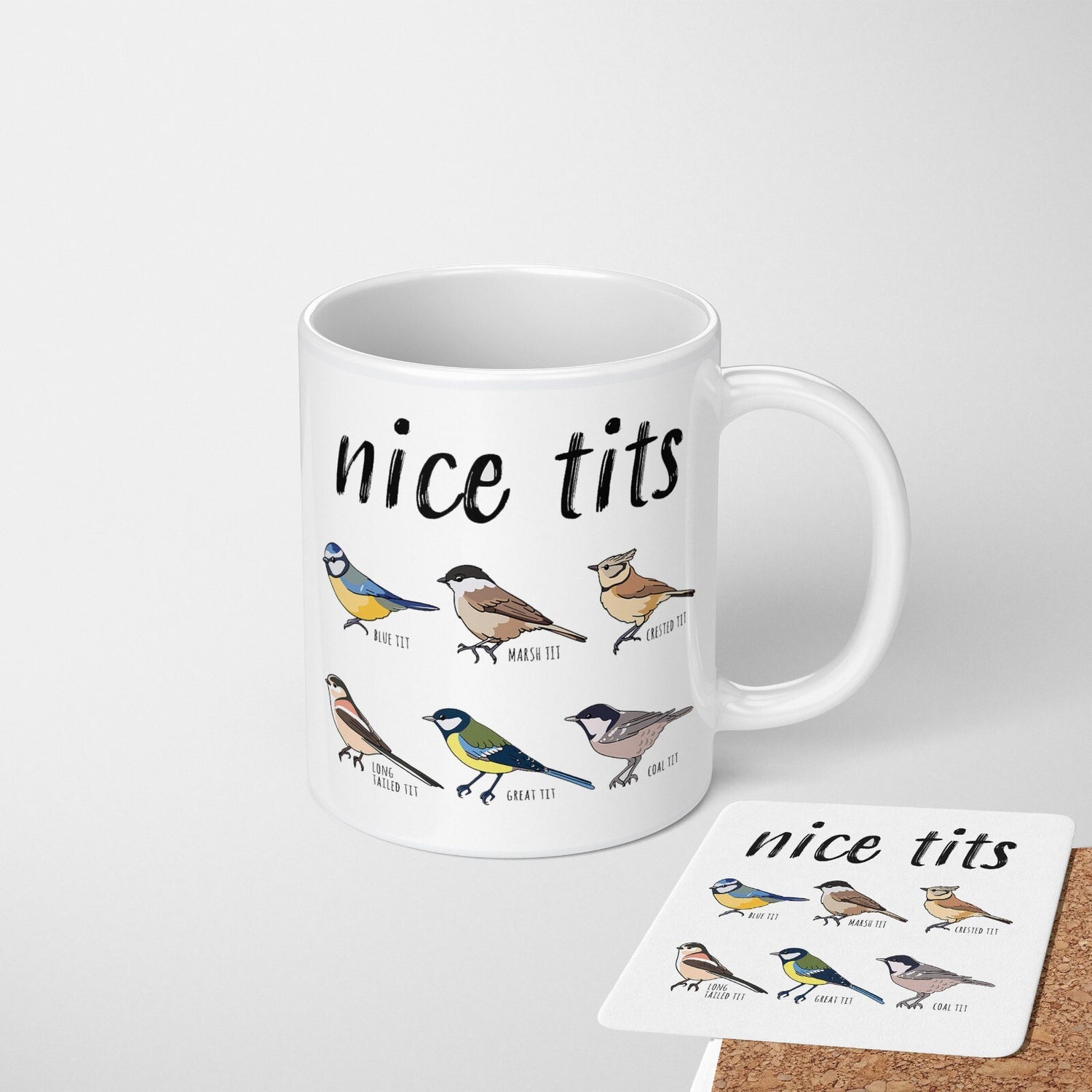 Nice Birds Bird Prank Funny Cheeky Novelty Tea Coffee Mug Gift Present Him Her