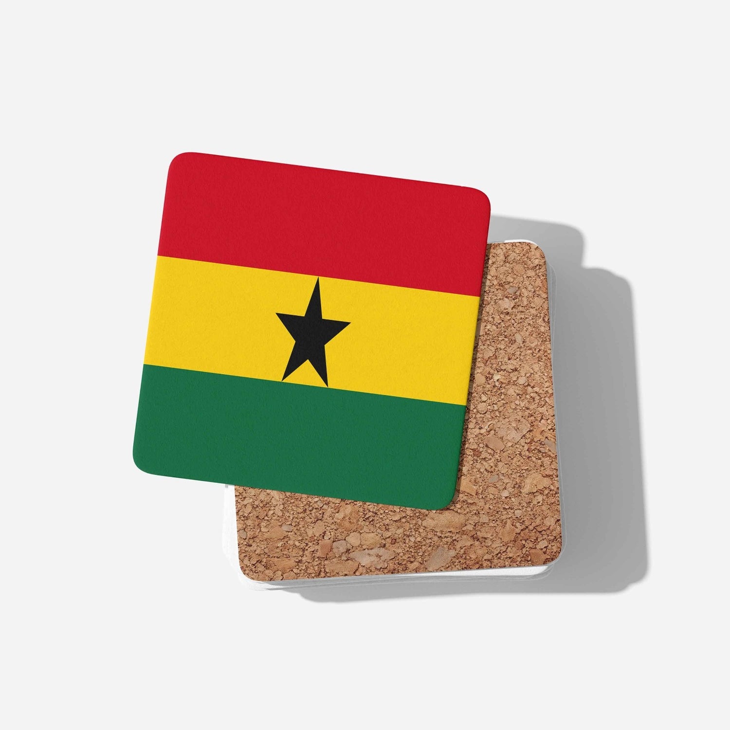 Ghana Flag Ghanaian Patriotic Coffee Tea Mug Cup Set Coaster Gift Him Her Custom