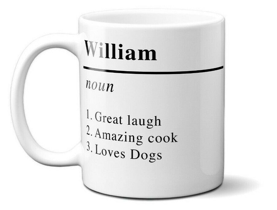 Your Name Meaning Definition Novelty Funny Joke Prank Coffee Mug 11oz Ceramic