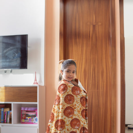 Food Themed Blanket Donut Pizza Tortilla Throw Soft Cozy Gift for Home & Office