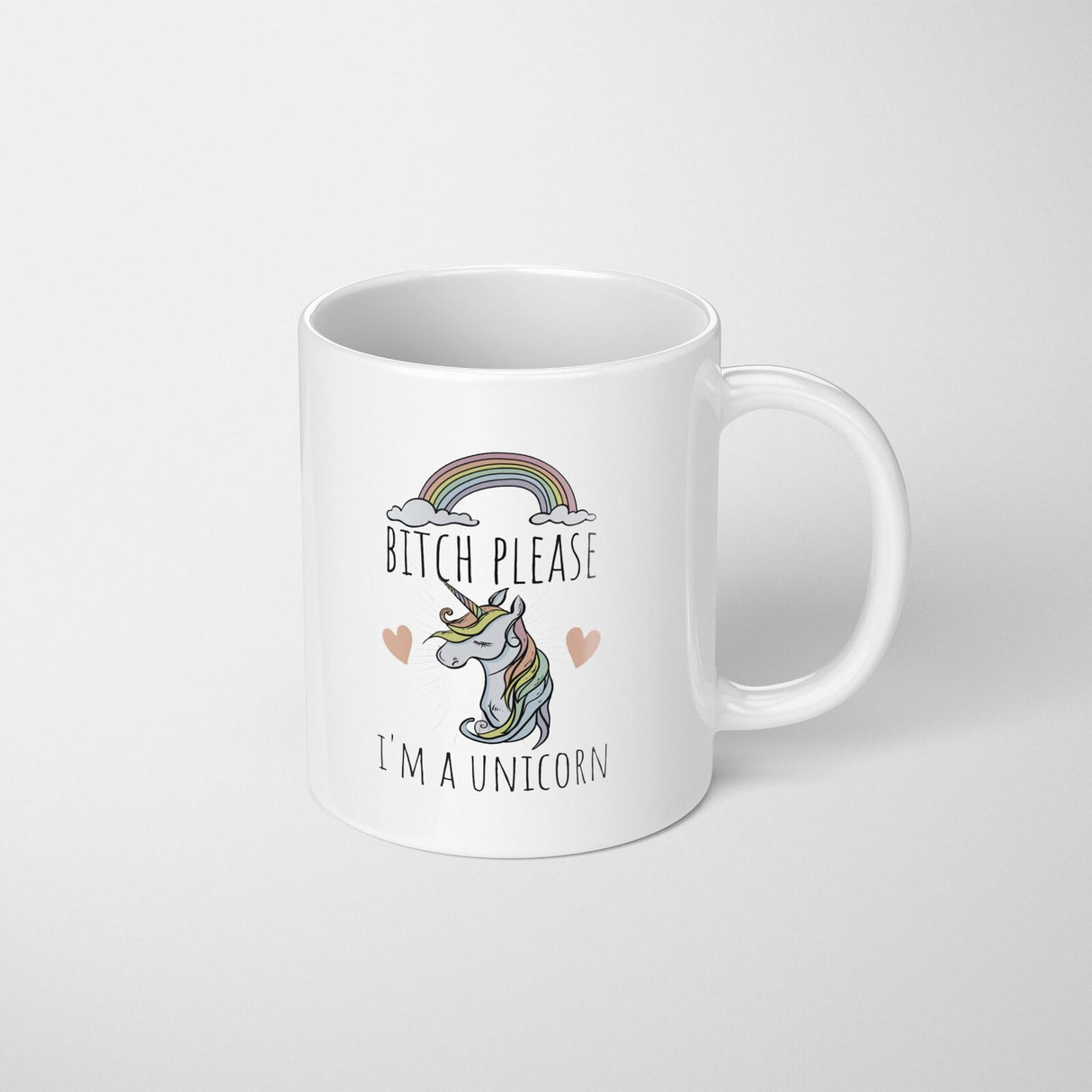 B*tch Please I'm A Unicorn Rude Funny Gift Coffee Tea Mug Coaster Option Him Her