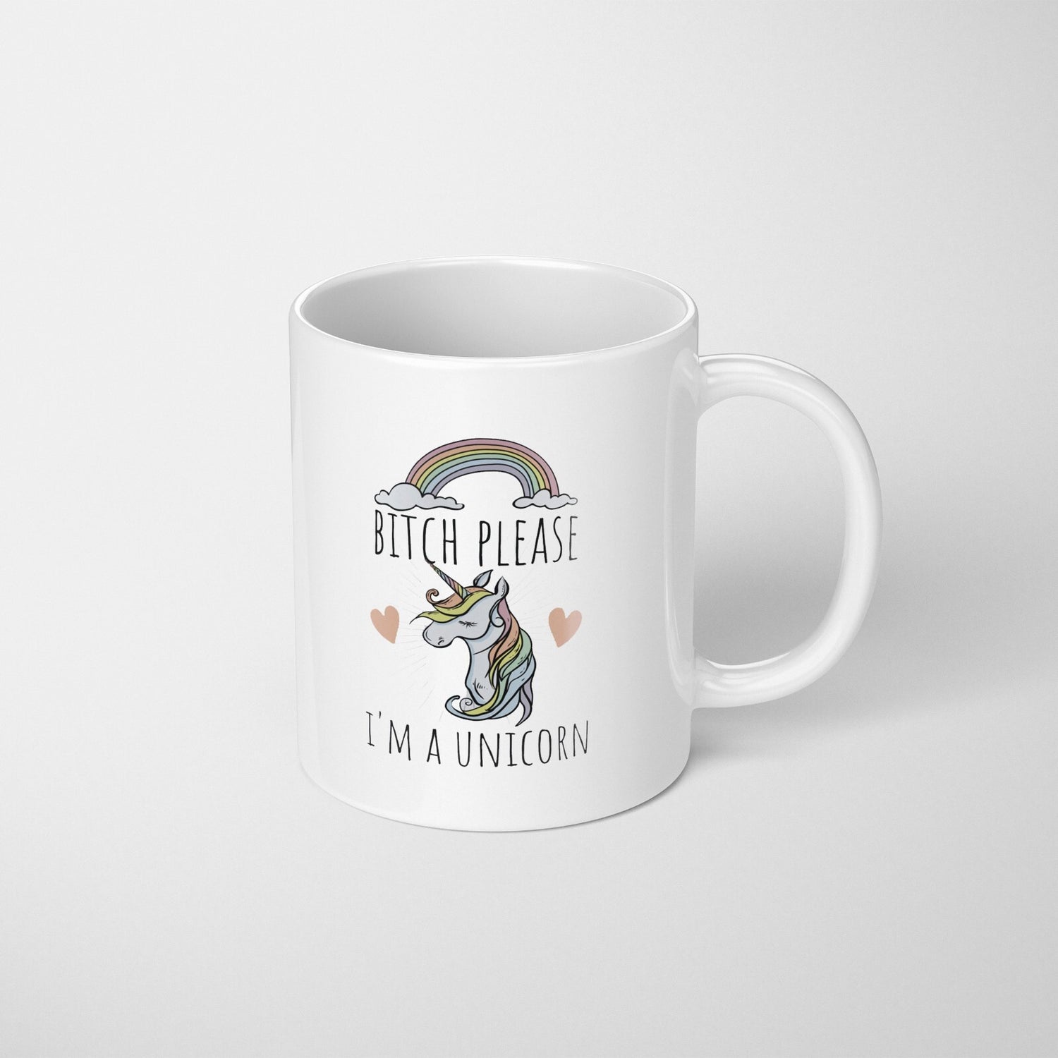 B*tch Please I'm A Unicorn Rude Funny Gift Coffee Tea Mug Coaster Option Him Her