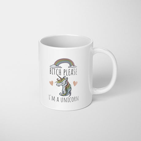 B*tch Please I'm A Unicorn Rude Funny Gift Coffee Tea Mug Coaster Option Him Her