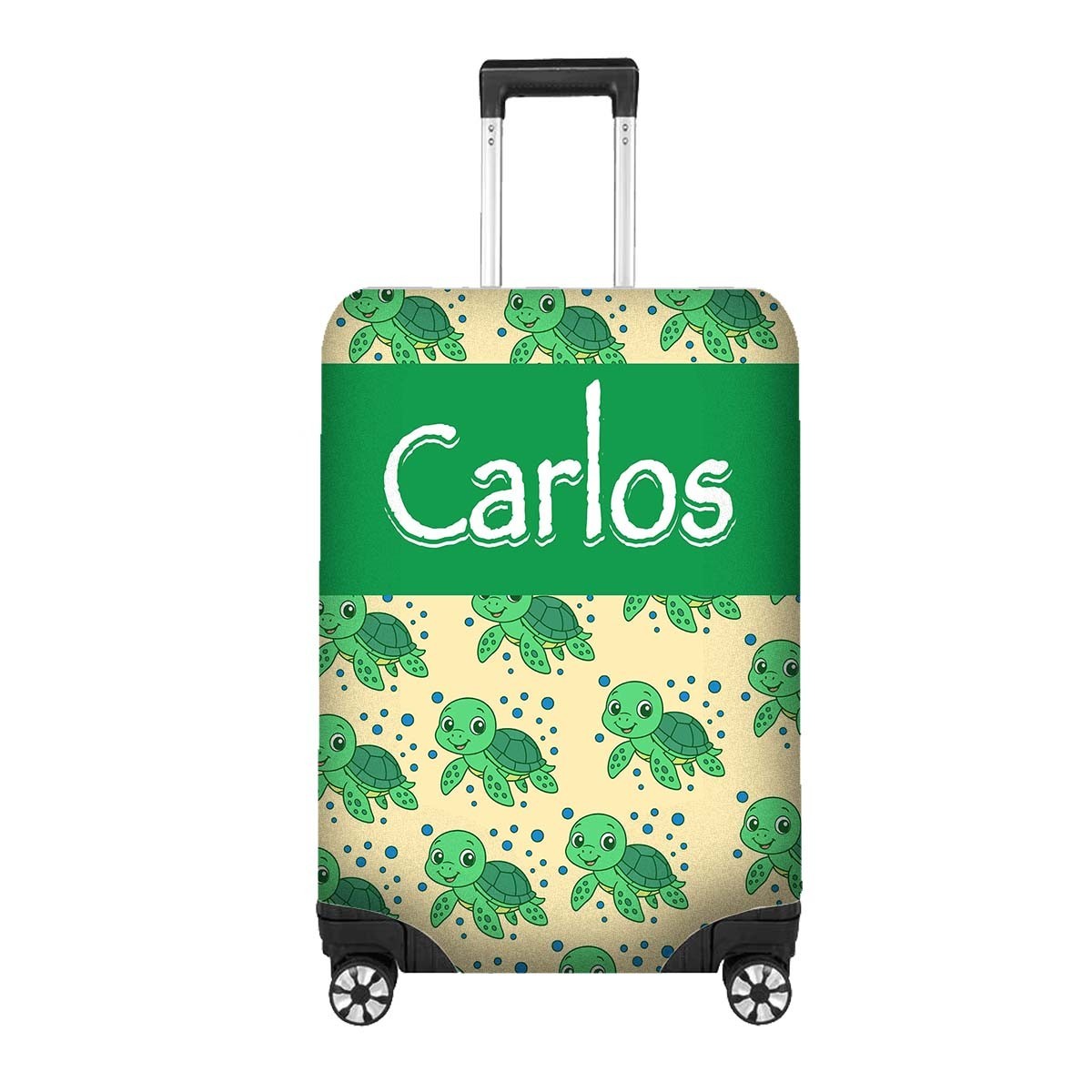 Baby Turtle Name Cute Animal Custom Luggage Cover Personalise Suitcase Protector