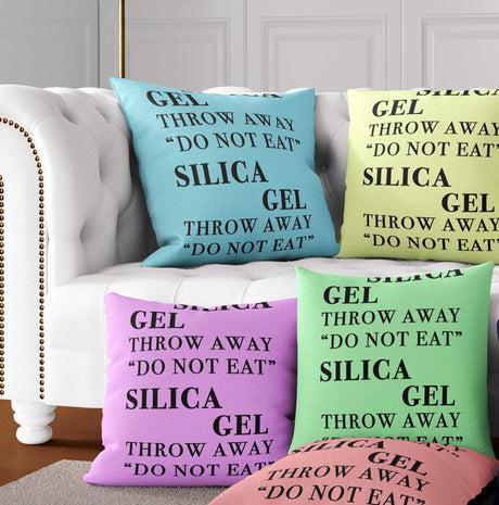 Silica Gel Funny Prank Cheeky Novelty Joke Square Fill Zip Close Cushion Throw
