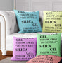 Silica Gel Funny Prank Cheeky Novelty Joke Square Fill Zip Close Cushion Throw