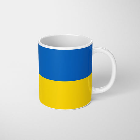 Ukraine Flag Design Patriotic Coffee Tea Mug Cup Set Coaster Gift Him Her Custom