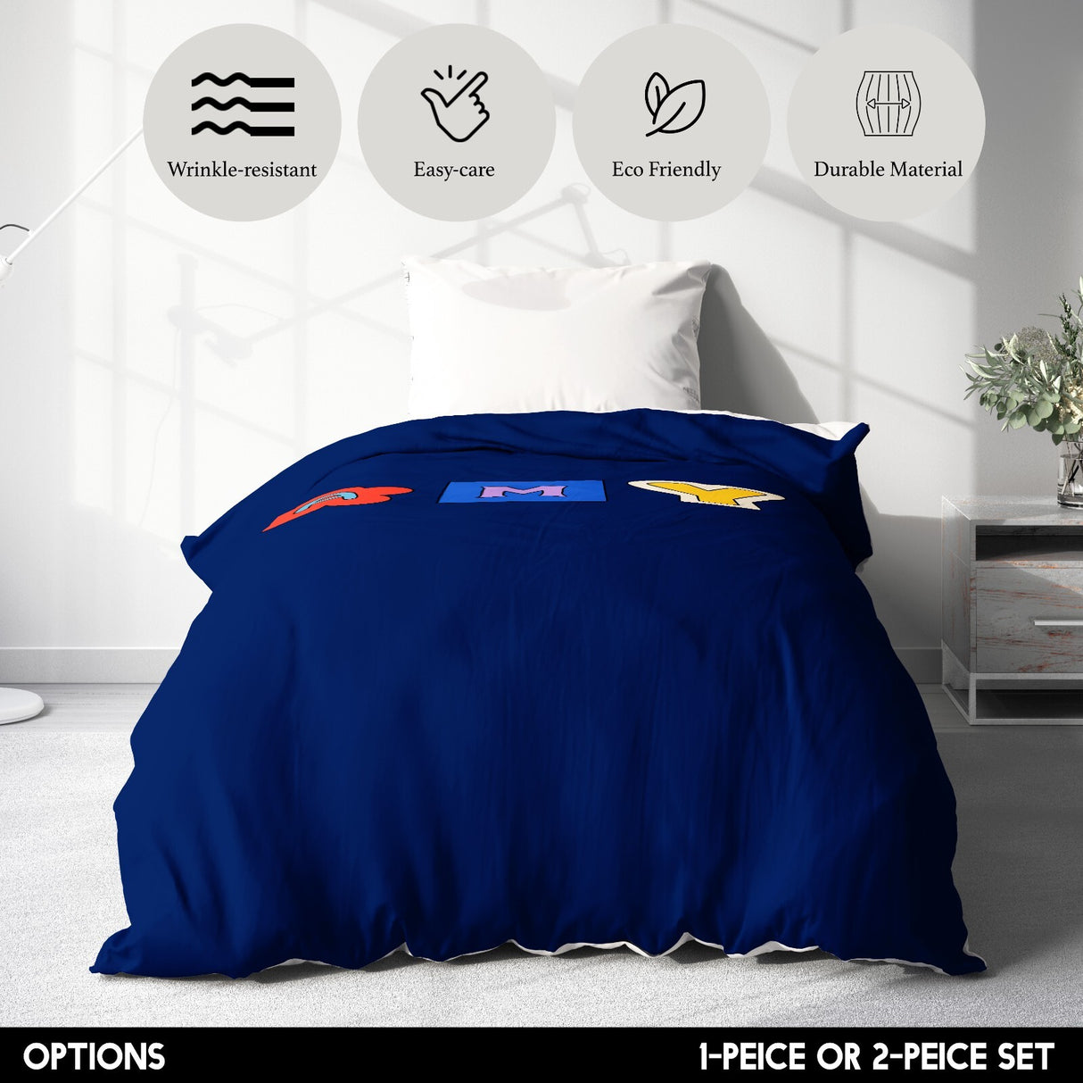 Personalised Ransom Note Cut Out Print Soft Single Size Novelty Bed Duvet Cover