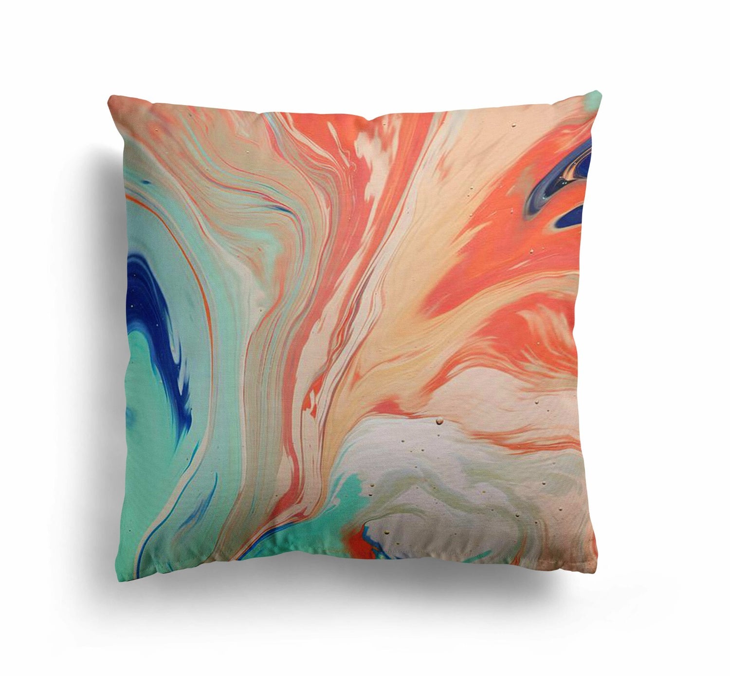 Liquid Marble Custom Design Coloured Novelty Square Filled Cushion Decor Gift