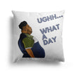 Harvey What A Day Custom Colour Rude Funny Novelty Square Filled Cushion Decor
