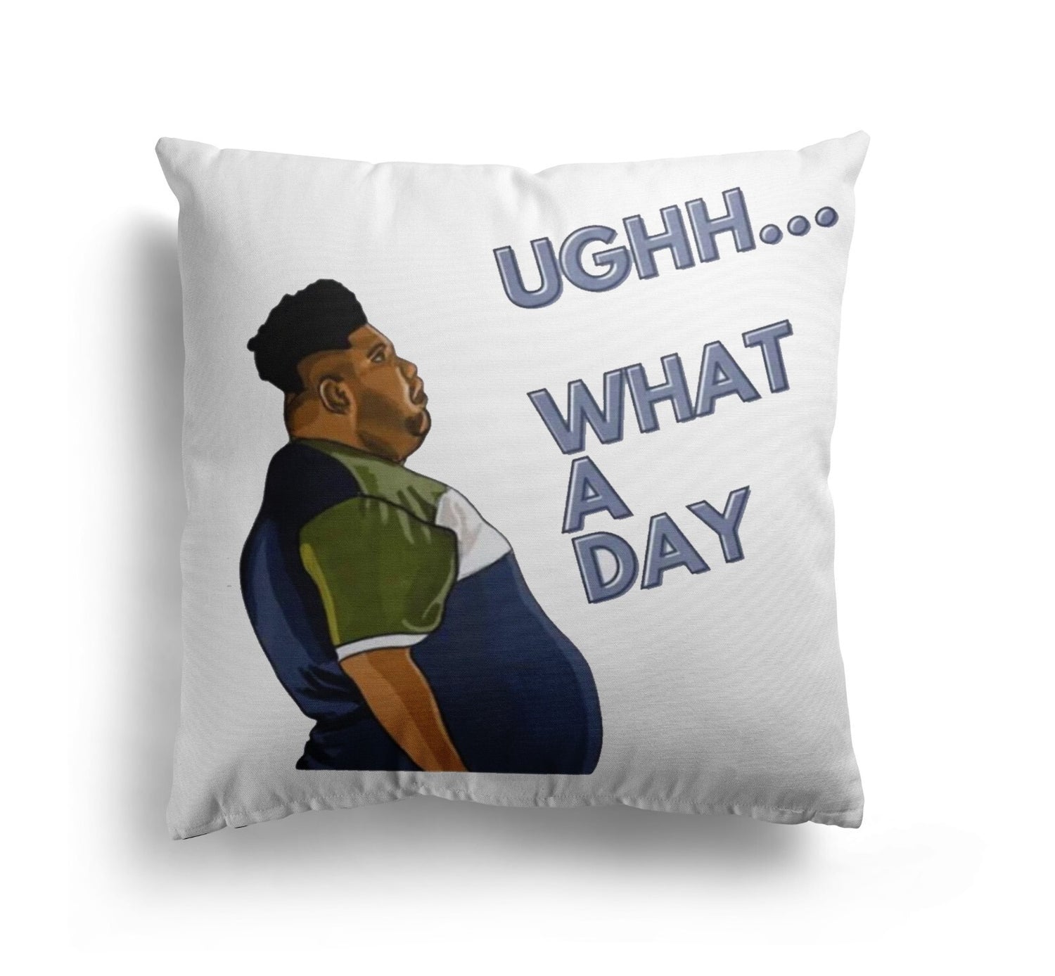 Harvey What A Day Custom Colour Rude Funny Novelty Square Filled Cushion Decor