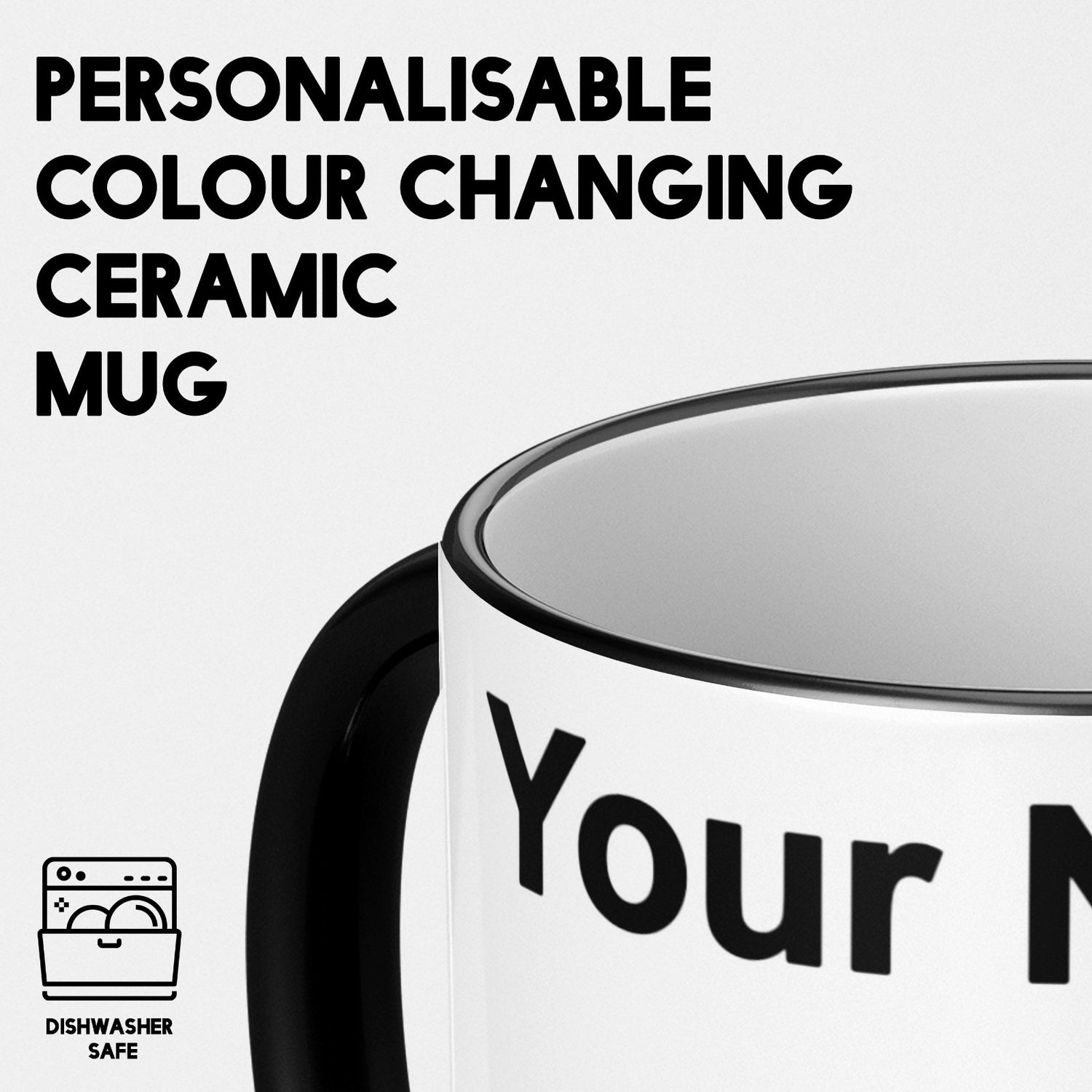 Custom Not Very Talky Design Magic Colour Changing Heat Sensitive Novelty Mug