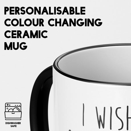 I Wish My Bank Balance Heat Sensitive Magic Colour Changing Mug Novelty Cup