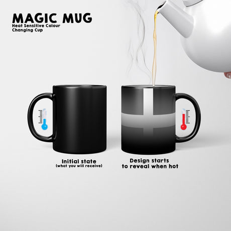 Cornish Flag Cornwall Tea Coffee Gift Heat Sensitive Magic Colour Changing Mug