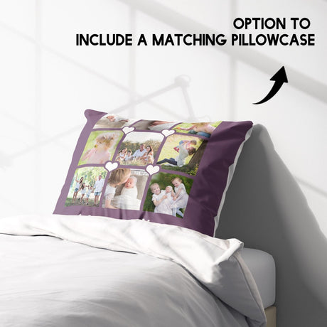 Upload Your Own Photos Mother's Day Love Single Size Novelty Bed Duvet Cover Set