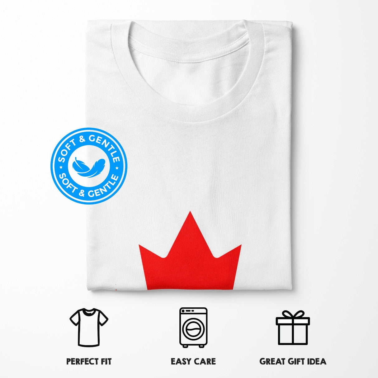 Canada Flag Design Custom All-Over Printed Unisex T-Shirt Top Gift Patriotic Tee