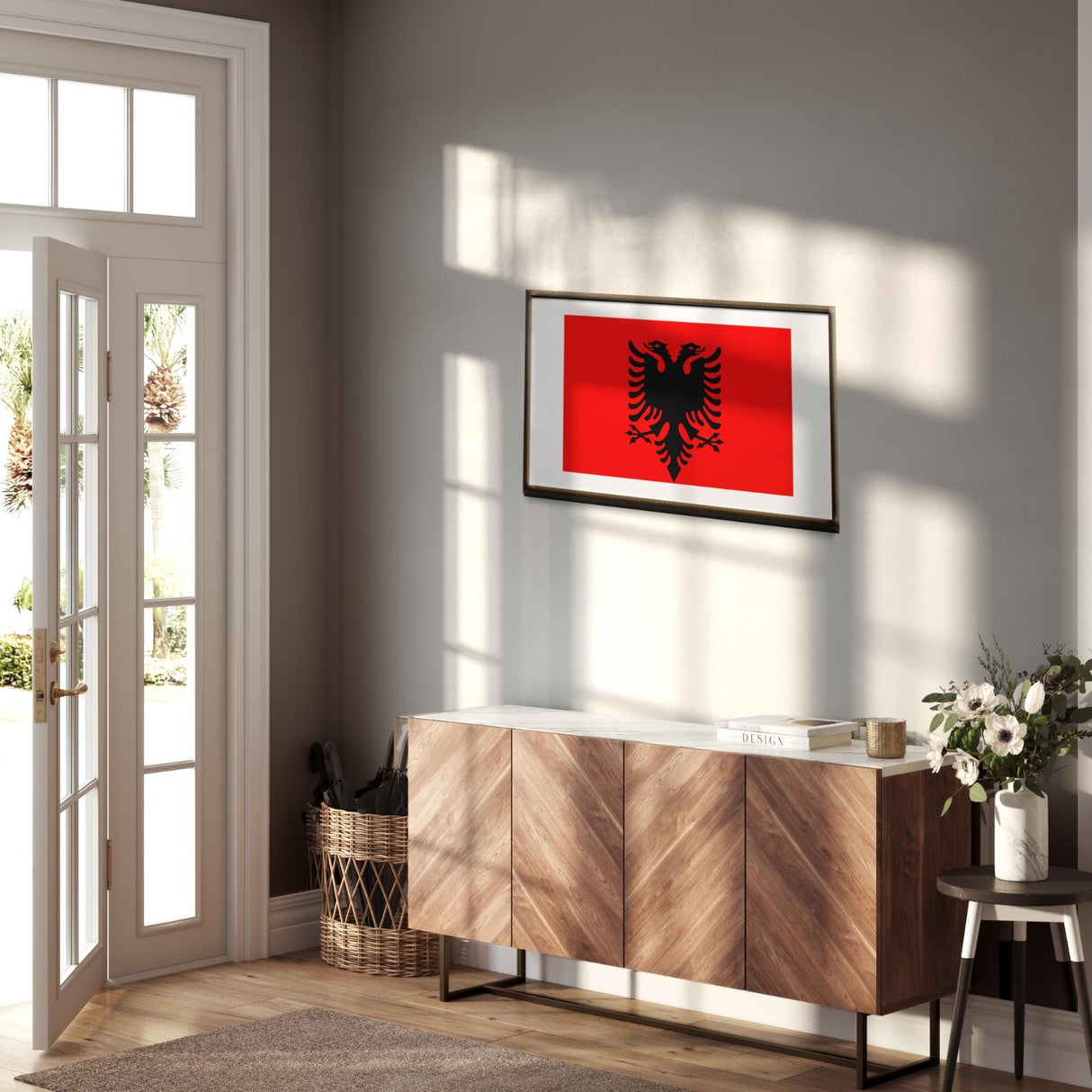 Albania Flag Patriotic Custom Wall Art Poster Picture Print Size Decor Gift Home