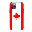Canada Flag Design Gift Protector Custom Printed iPhone Case - Black TPU Cover