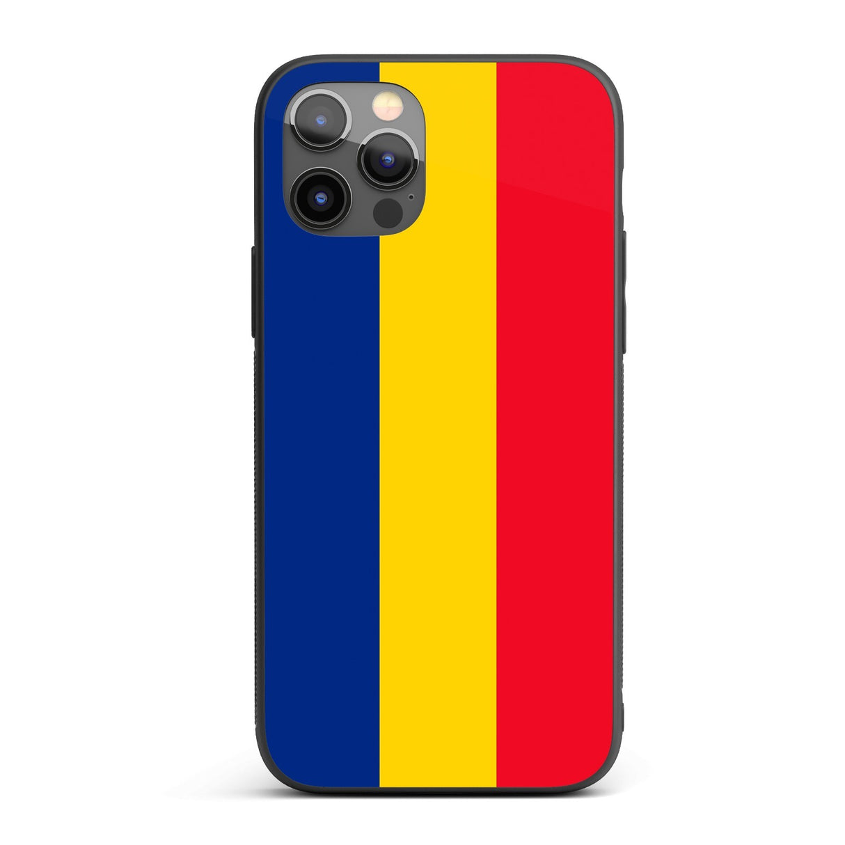 Romania Flag Patriotic iPhone Case Printed Black TPU Cover Protector Custom Gift