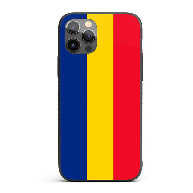 Romania Flag Patriotic iPhone Case Printed Black TPU Cover Protector Custom Gift