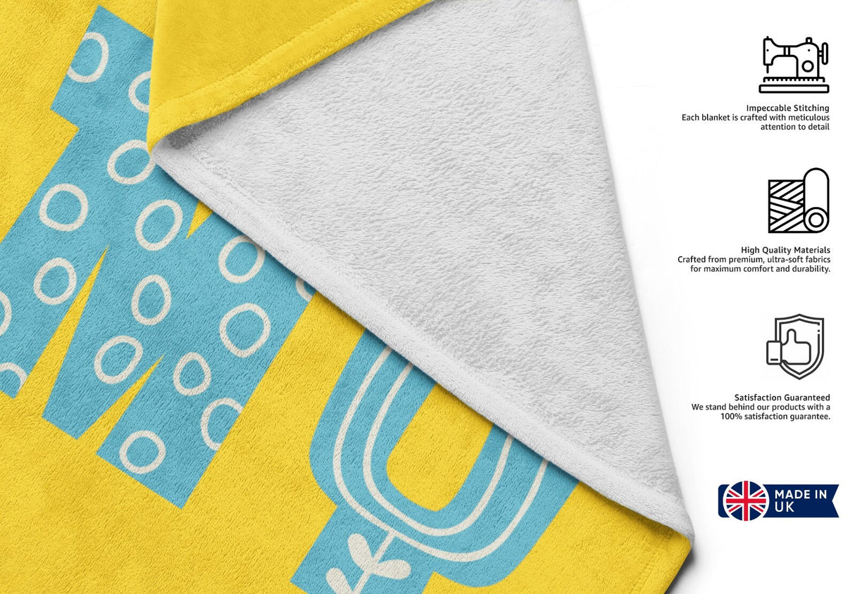 Personalised Name Kids Alphabet Onyx Coloured Absorbent Beach Bath Sheet Towel