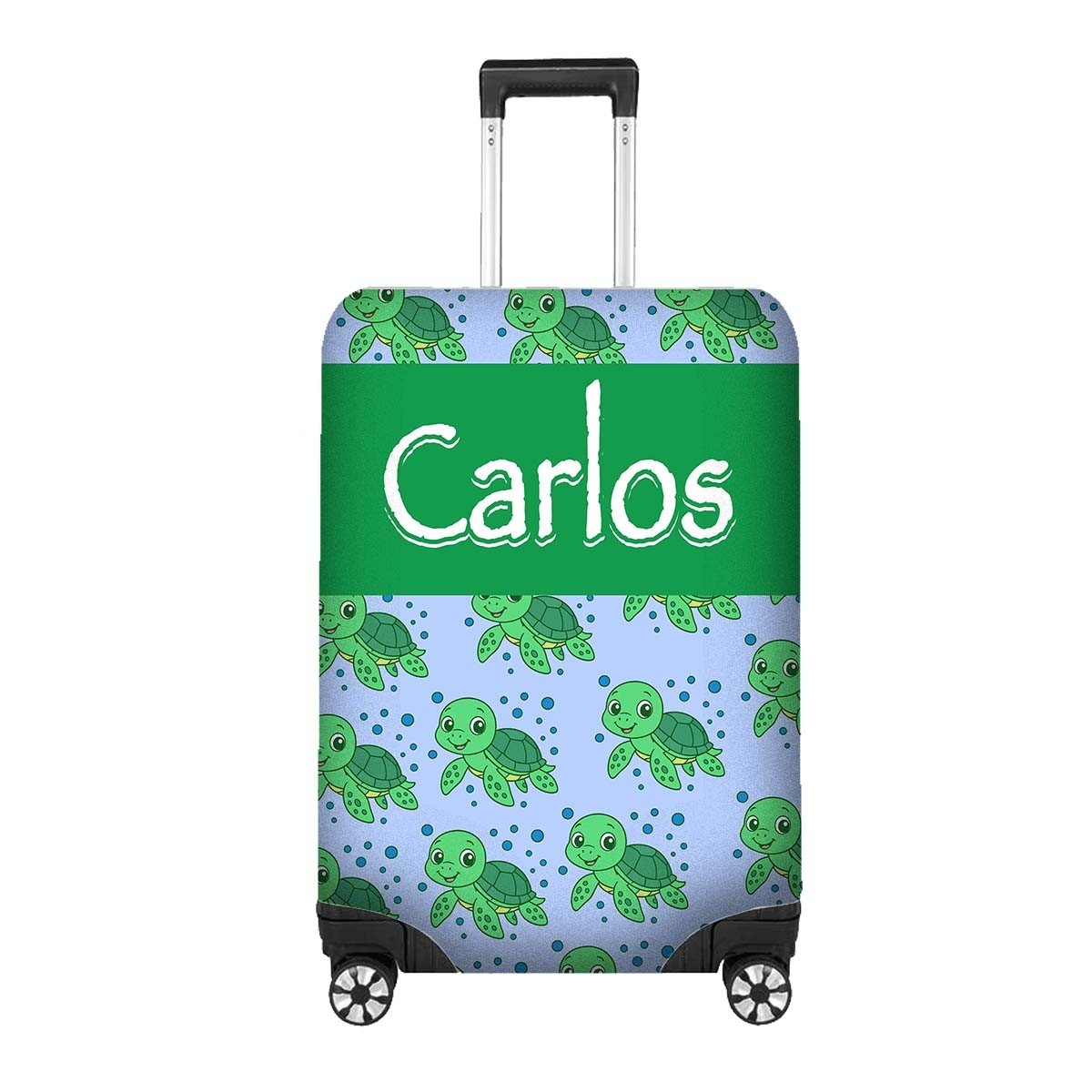 Baby Turtle Name Cute Animal Custom Luggage Cover Personalise Suitcase Protector