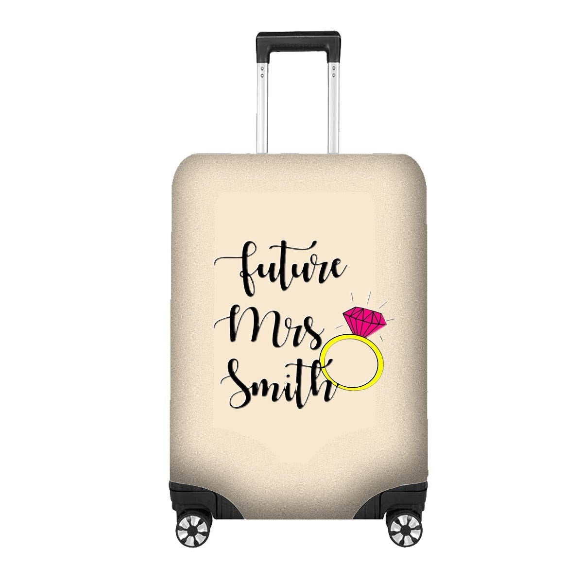 Future Mrs Name Gift Custom Wedding Luggage Cover Personalise Suitcase Protect