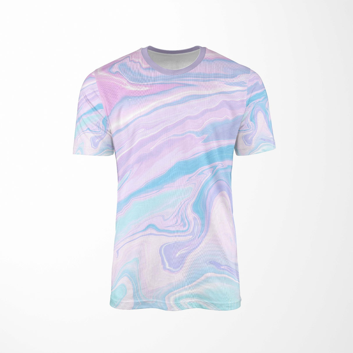 Liquid Marble Design Custom All-Over Printed T-Shirt Choose Colour Unisex Tee