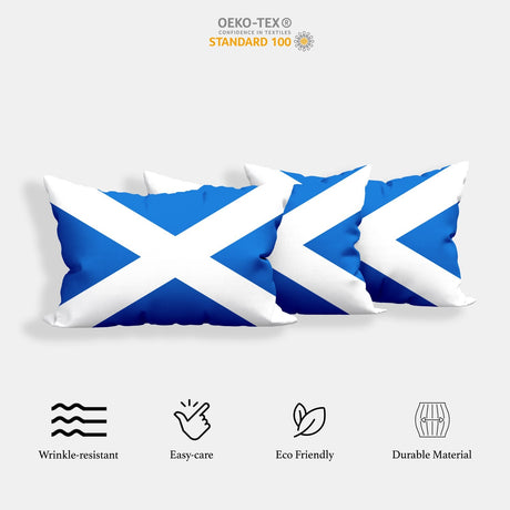 Scotland Flag Scottish Cross Custom Made Novelty Printed Soft Pillowcase Pillow