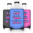 Urban Graffiti Custom Name Luggage Cover – Personalised Suitcase Protector Gift