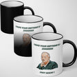 Bob Mortimer Heat Sensitive Magic Colour Changing Mug Novelty Drink Cup