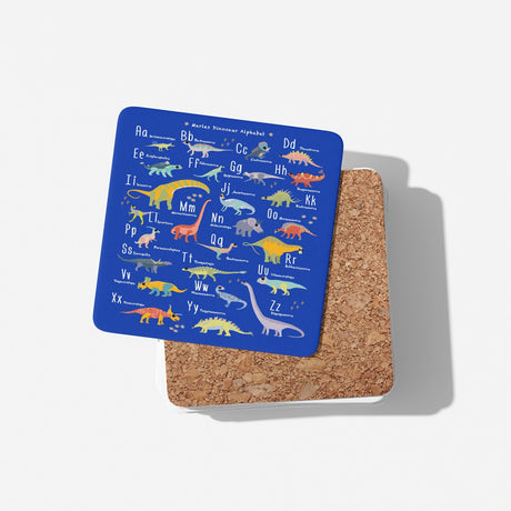 Dinosaur Alphabet Personalised Custom  Print Coffee Tea Mug Coaster Gift Him Her