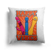 Happy Vibes Rude Funny Novelty Custom Colour Square Filled Cushion Decor Gift