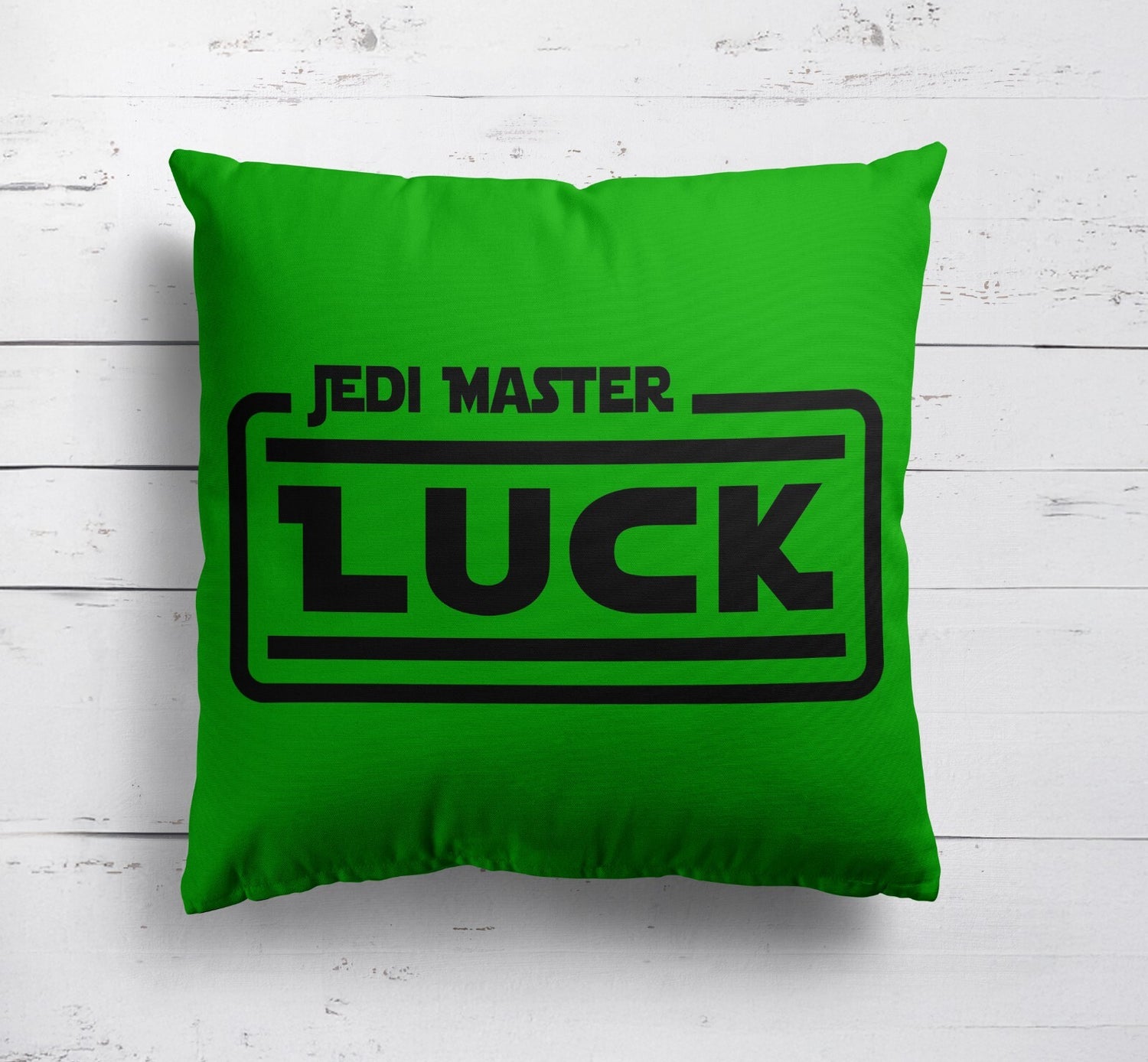 Jedi Star Wars Theme Inspired Personalised Name Square Fill Zip Cushion Throw