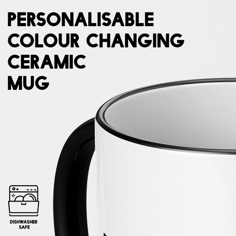 Personalised Name Urban Graffit Heat Sensitive Magic Colour Changing Novelty Mug