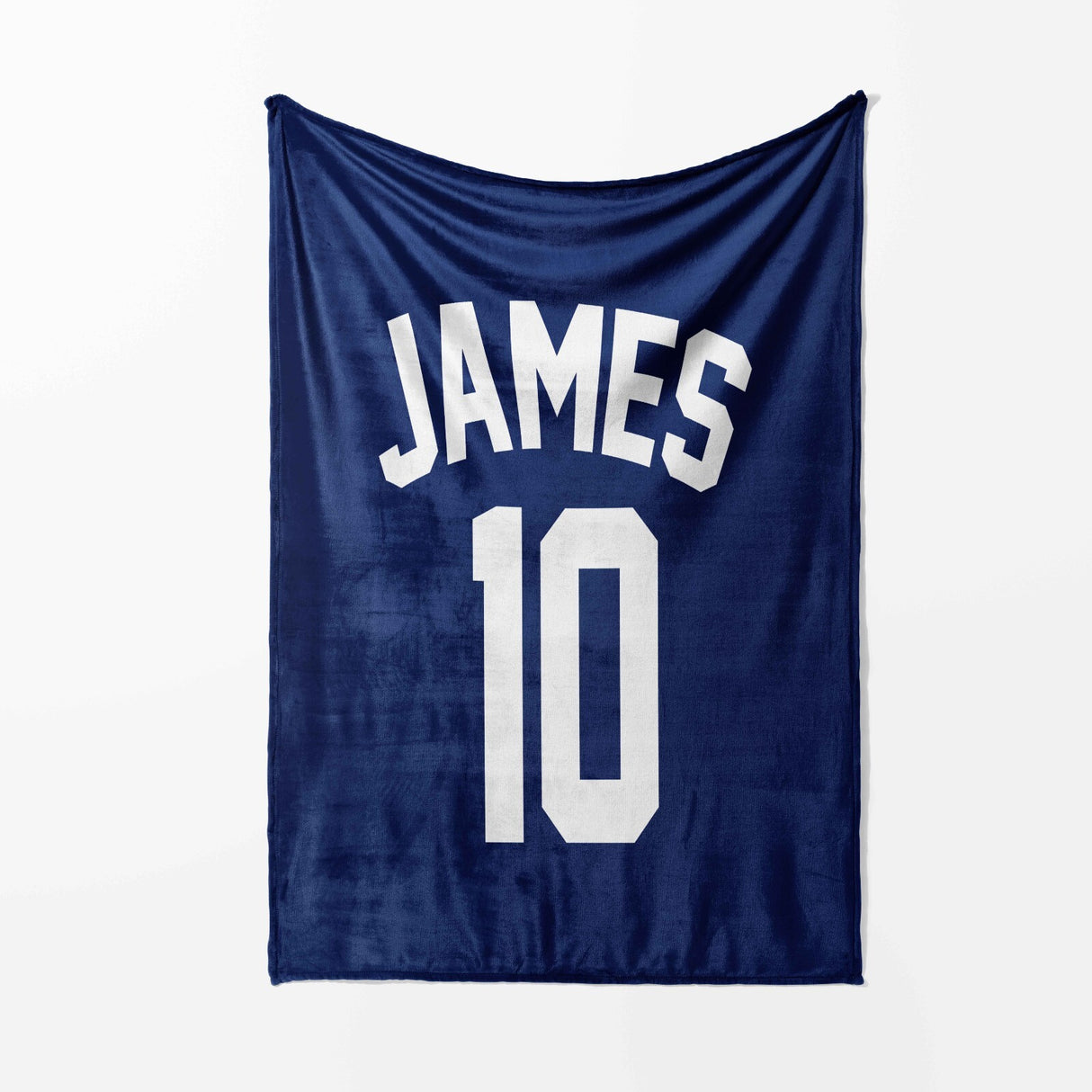 Personalised Any Name Football Basketball Jersey Text Soft Fleece Mink Blanket