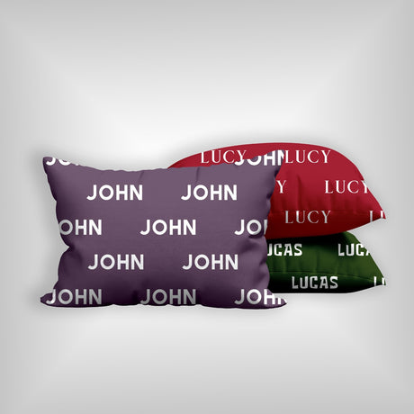 Personalised Any Name Customised Text Custom Made Printed Soft Pillowcase Pillow