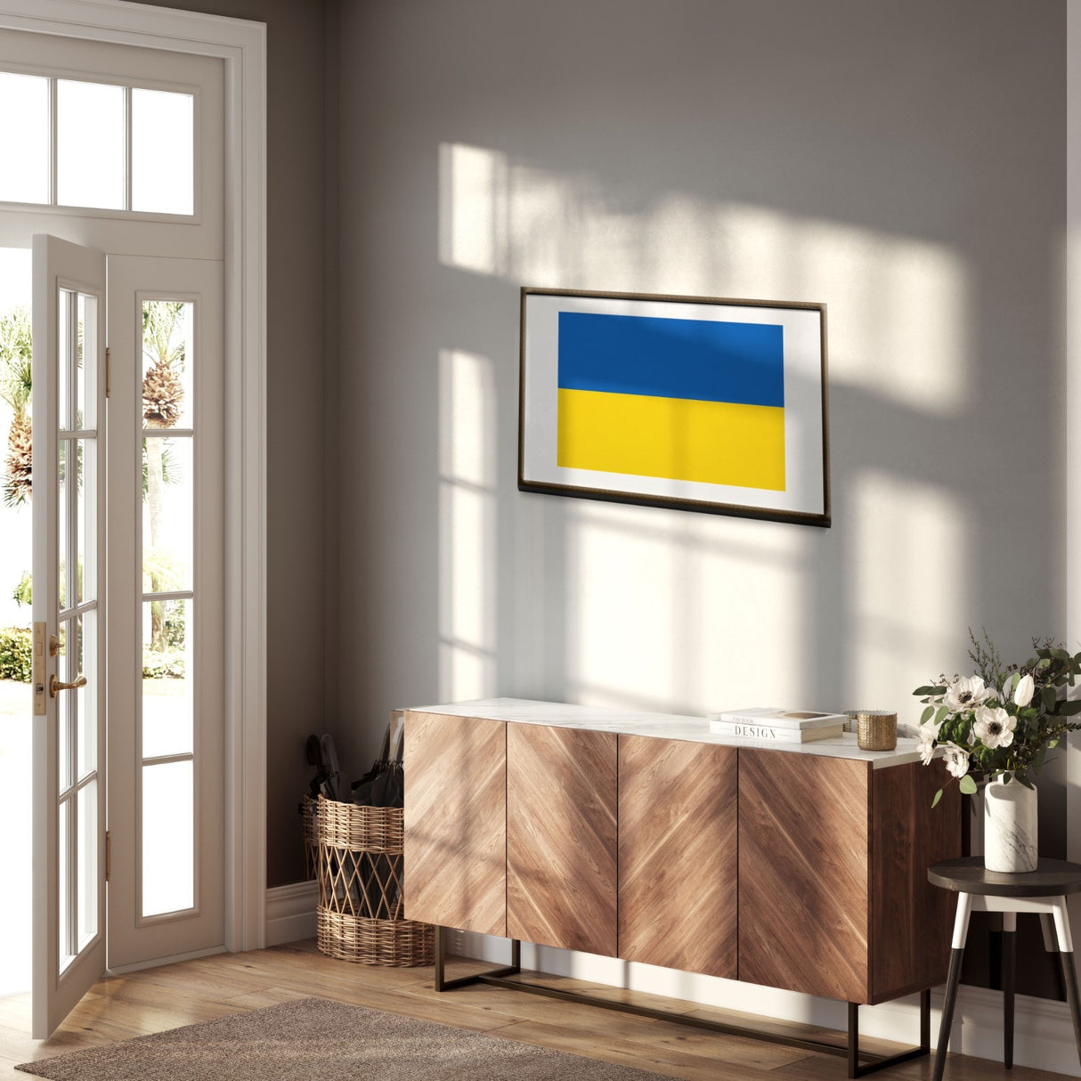 Ukraine Flag Patriotic Custom Wall Art Poster Picture Print Decor Gift Size Home