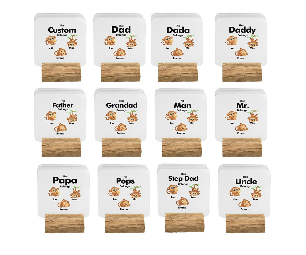 Personalised Mug Gift Dad Father Day Christmas Birthday New Born Monkey 11oz Mug