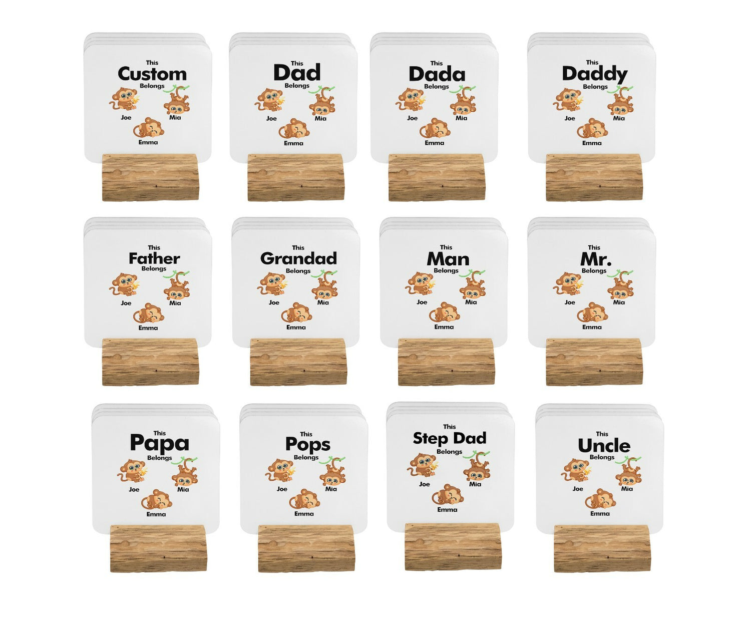 Personalised Mug Gift Dad Father Day Christmas Birthday New Born Monkey 11oz Mug