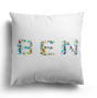 Personalised Confetti Handmade Print Soft Square Filled Cushion Throw Decor