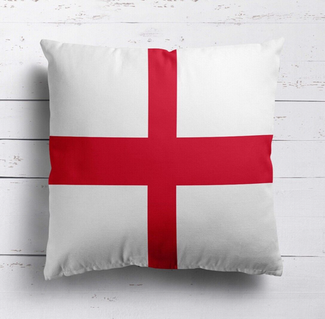 England Flag St George's Cross Soft Square Filled Cushion Decorative Throw Gift