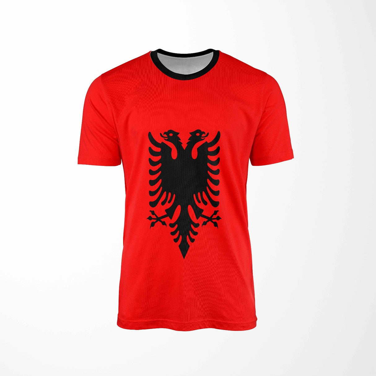 Albania Flag Custom All-Over Printed Unisex T-Shirt Top Patriotic Tee Cosy Gift