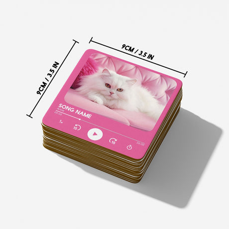 Personalised Music Player Custom Song Image Gift Coffee Tea Mug + Coaster Option